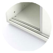 Rail <br/> Pour portes coulissantes bureau manivelle