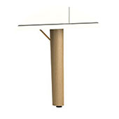 Pied incliné <br/> Hêtre massif (ROBIN) bureau manivelle