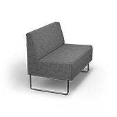Banquette 2 places bureau manivelle