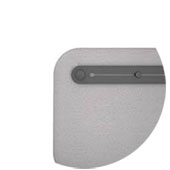 Boutons <br/> Esthétiques et fonctionnels, pour intégration d’un rail porte-accessoires bureau manivelle
