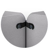 Kit de liaison <br/>Pour relier 2, 3 ou 4 cloisons entre elles roulettes